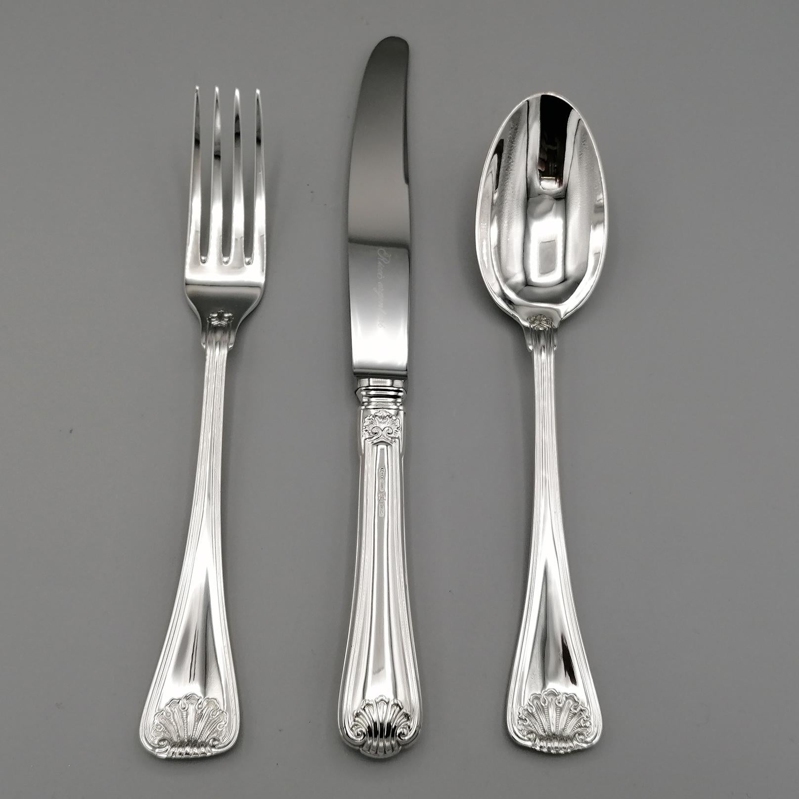 solid silver cutlery set for sale