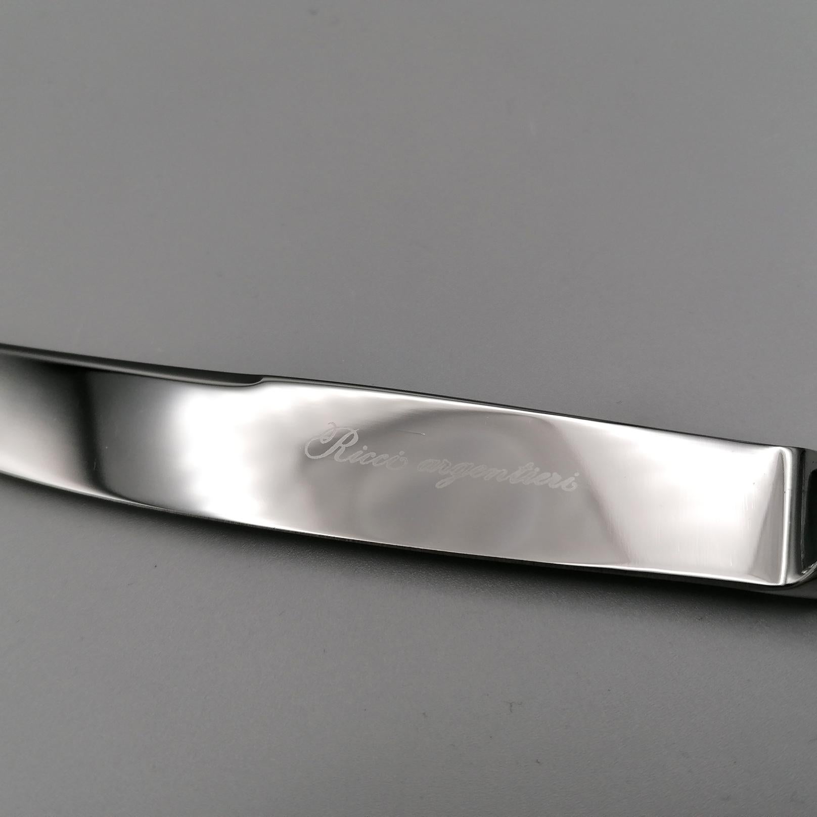 XXIe siècle et contemporain Ensemble de couverts italiens en argent massif du XXe siècle 101 pièces « Cellini » en vente