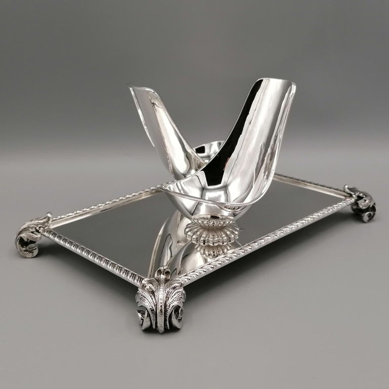 20th Century Italian Solid Silver Double Pipe Holder For Sale at 1stDibs