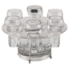20th Century Italian Solid Silver 
Glass Drinking Set, c.1960