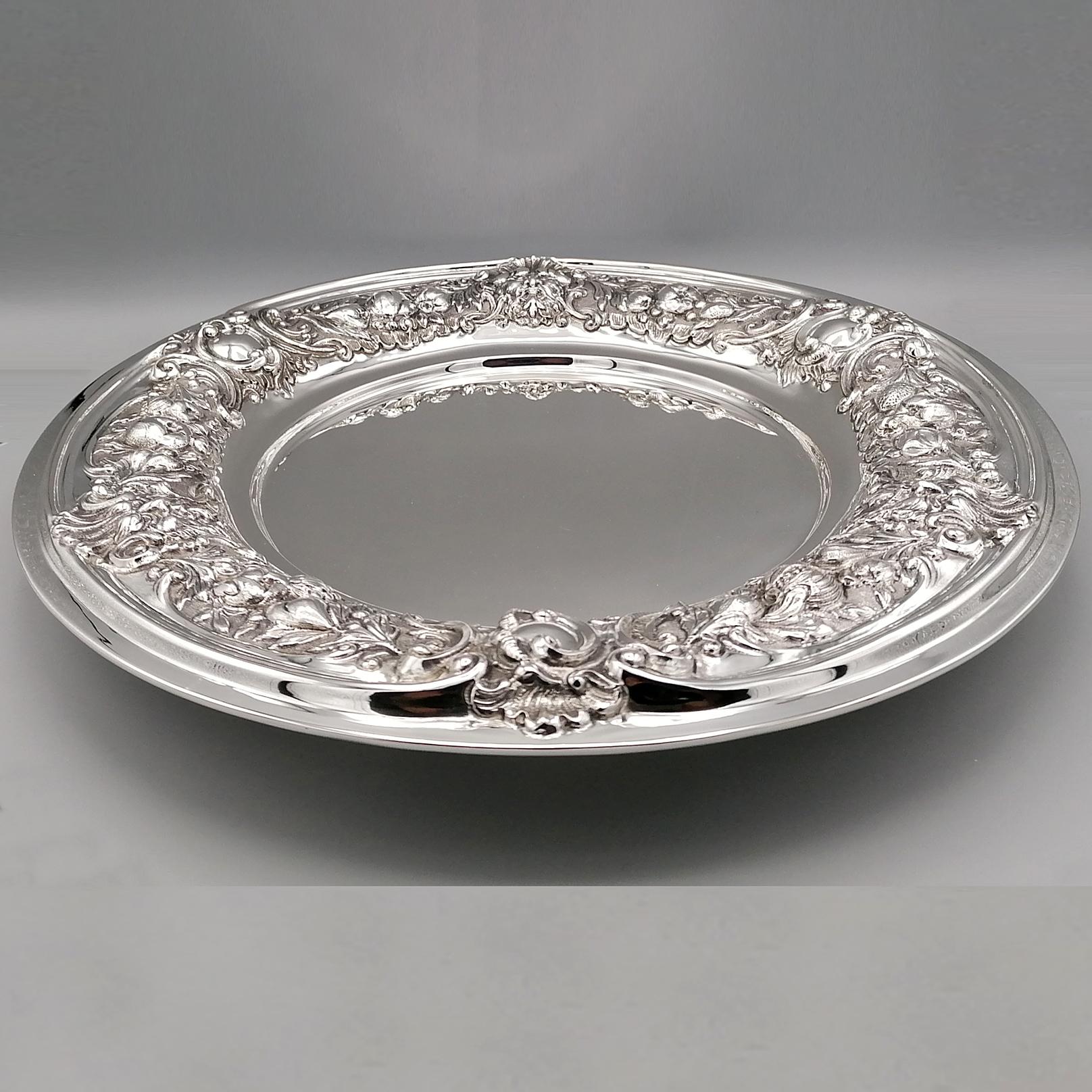 20th Century Italian Solid Silver Italian Centrepiece For Sale 1