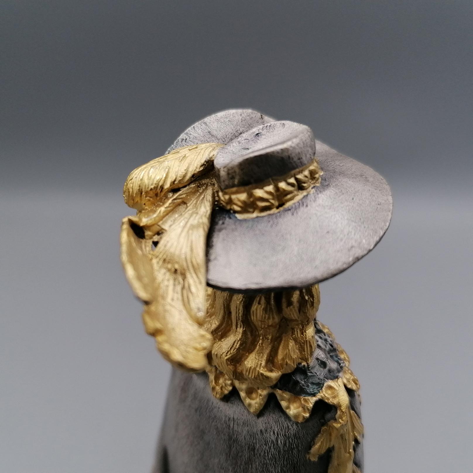Miniatura in argento massiccio del 20° secolo che riproduce D'artagnan in vendita 4