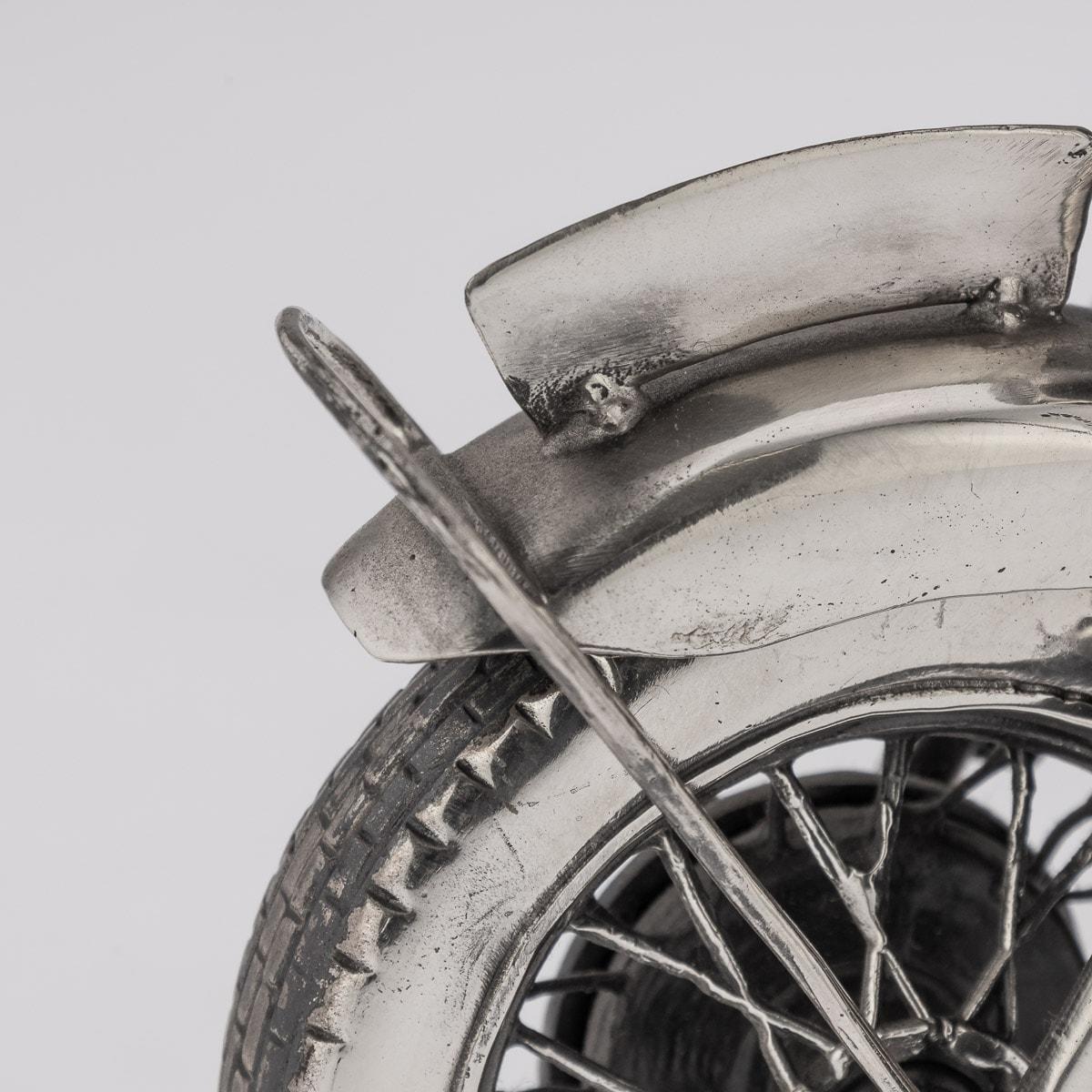 Italienisches massives Silbermodell eines BMW R75 Motorrads aus dem 20. Jahrhundert, Medusa Oro im Angebot 11