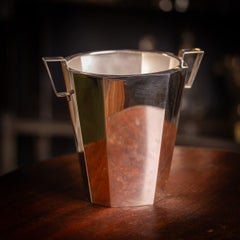 20th Century Italian Solid Silver Octagonal Champagne Bucket c.1930