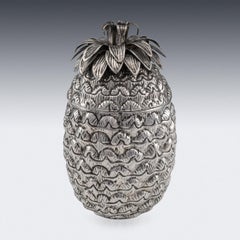 20th Century Italian Solid Silver Pineapple Ice Bucket, c.1970