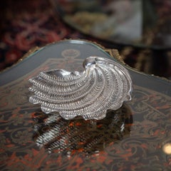 20th Century Italian Solid Silver Shell Trinket Dish, Buccellati, c.1980