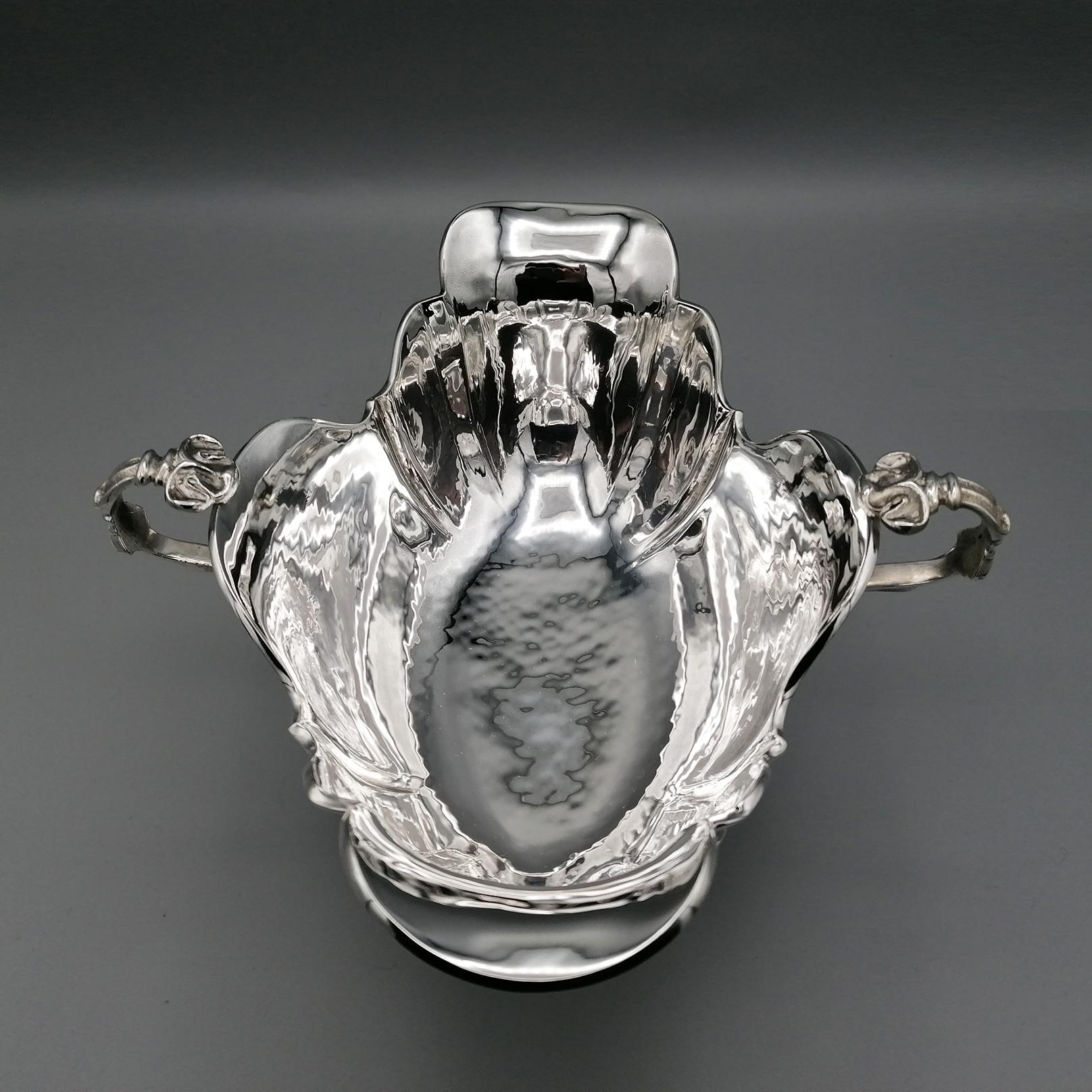 20th Century Italian Solid Silver Souce Boat  8