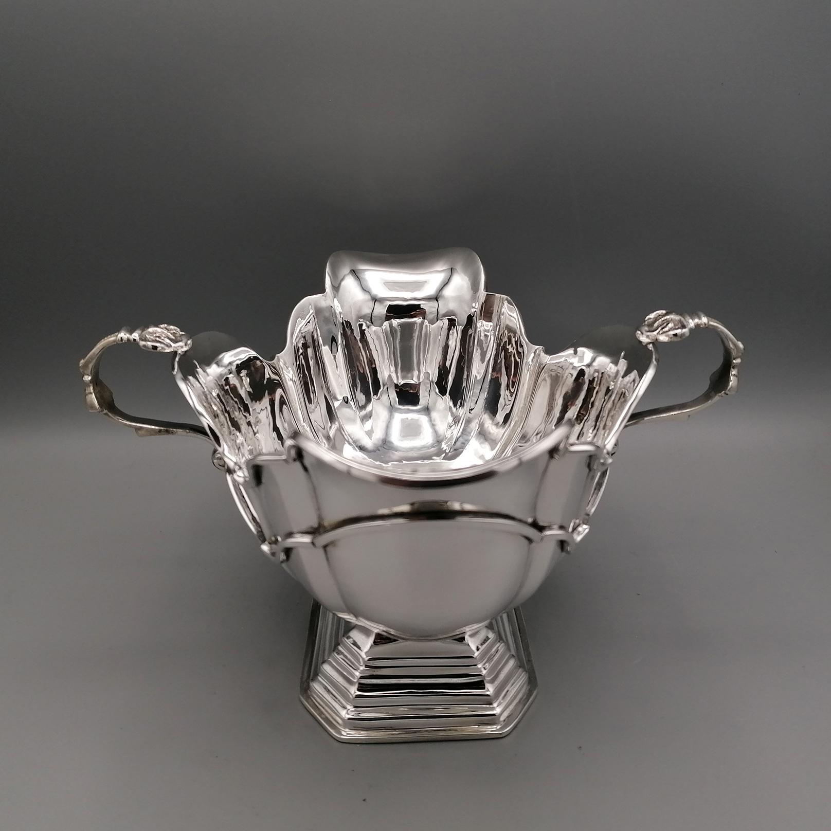 20th Century Italian Solid Silver Souce Boat  1