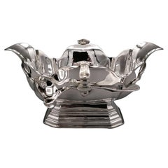 20th Century Italian Solid Silver Souce Boat 
