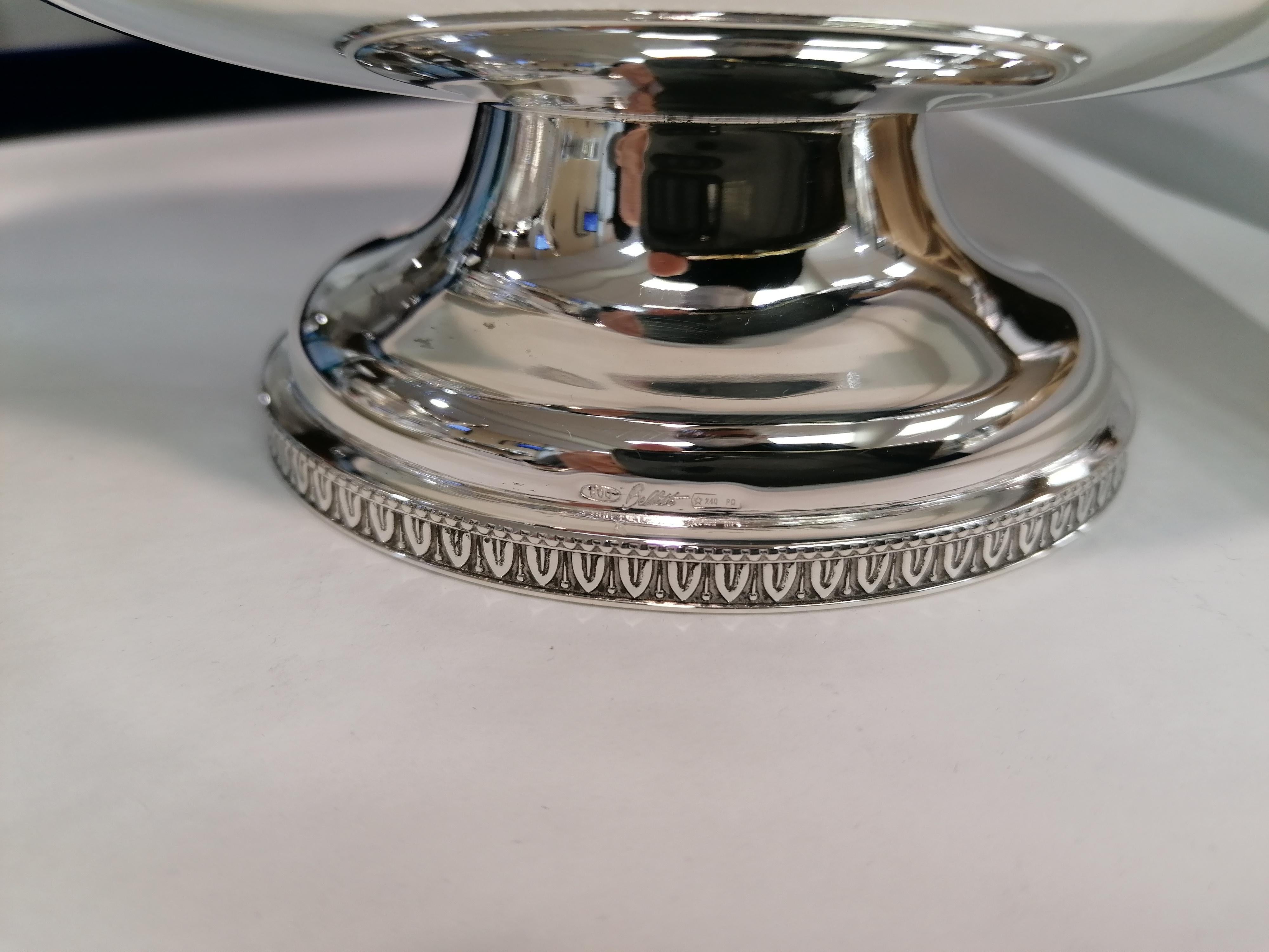 20th Century Italian Solid Silver Empire Style Souce Boat with Little Ladle For Sale 9