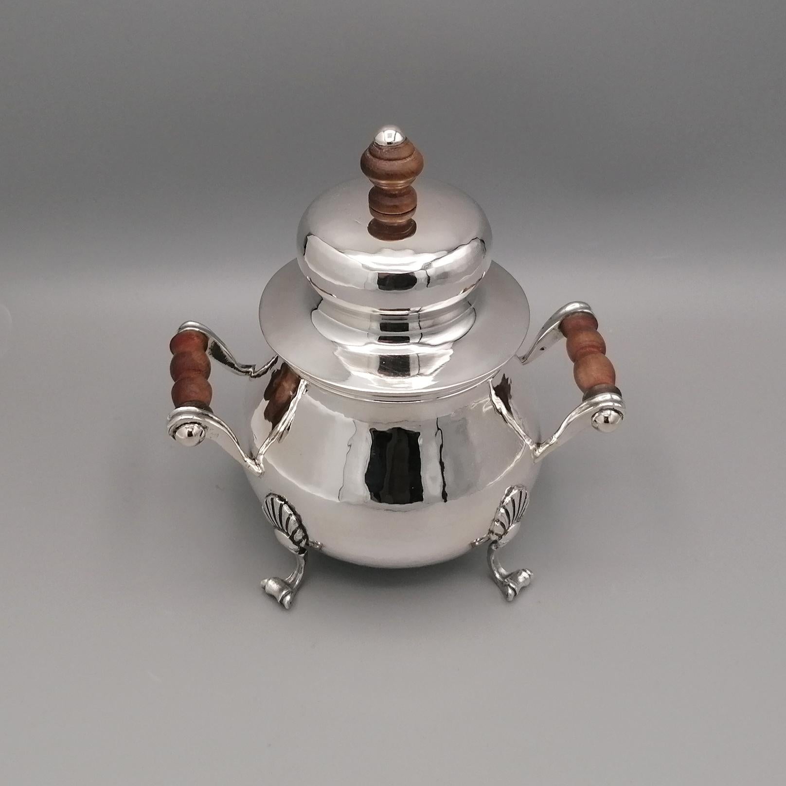 Other 20th Century Italian Solid Silver Sugar Bowl For Sale