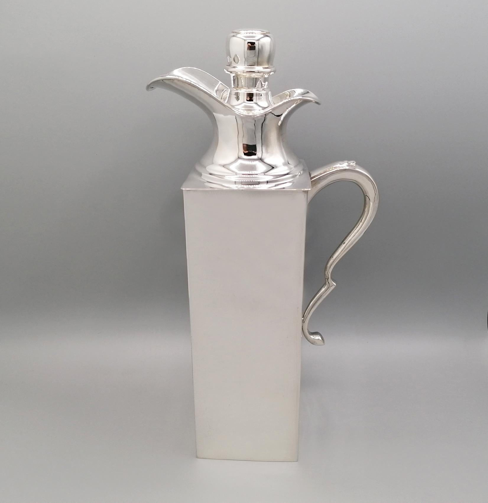 20th Century Italian Solid Silver Thermal Jug For Sale 5