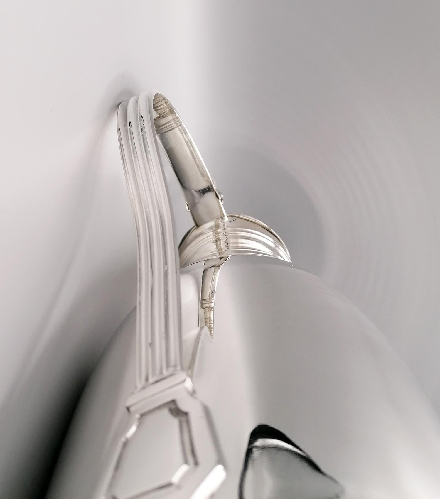 20th Century Italian Solid Silver Art Decò Revival Thermal Jug 6