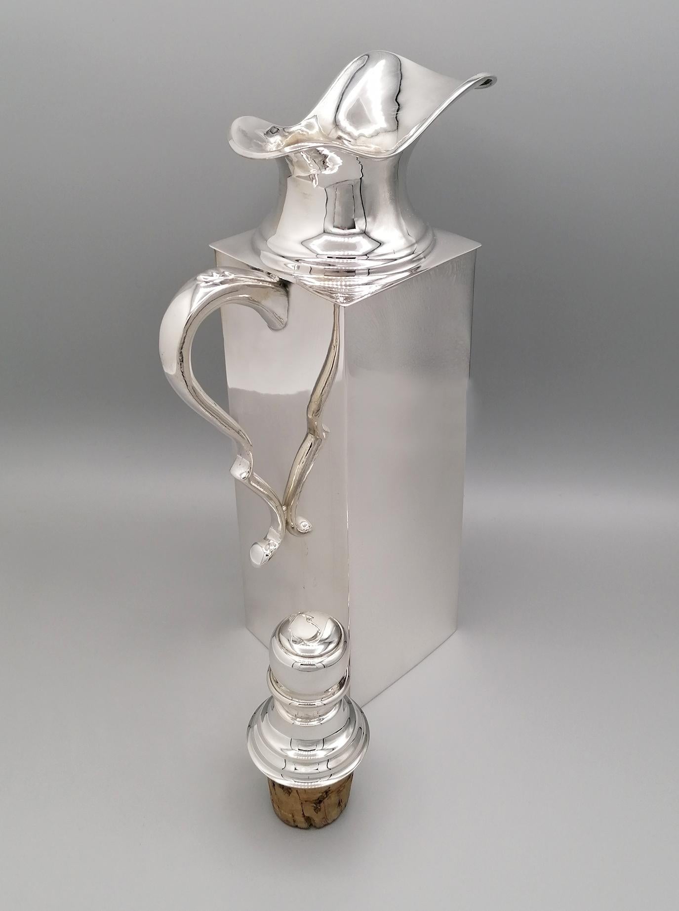 20th Century Italian Solid Silver Thermal Jug For Sale 1