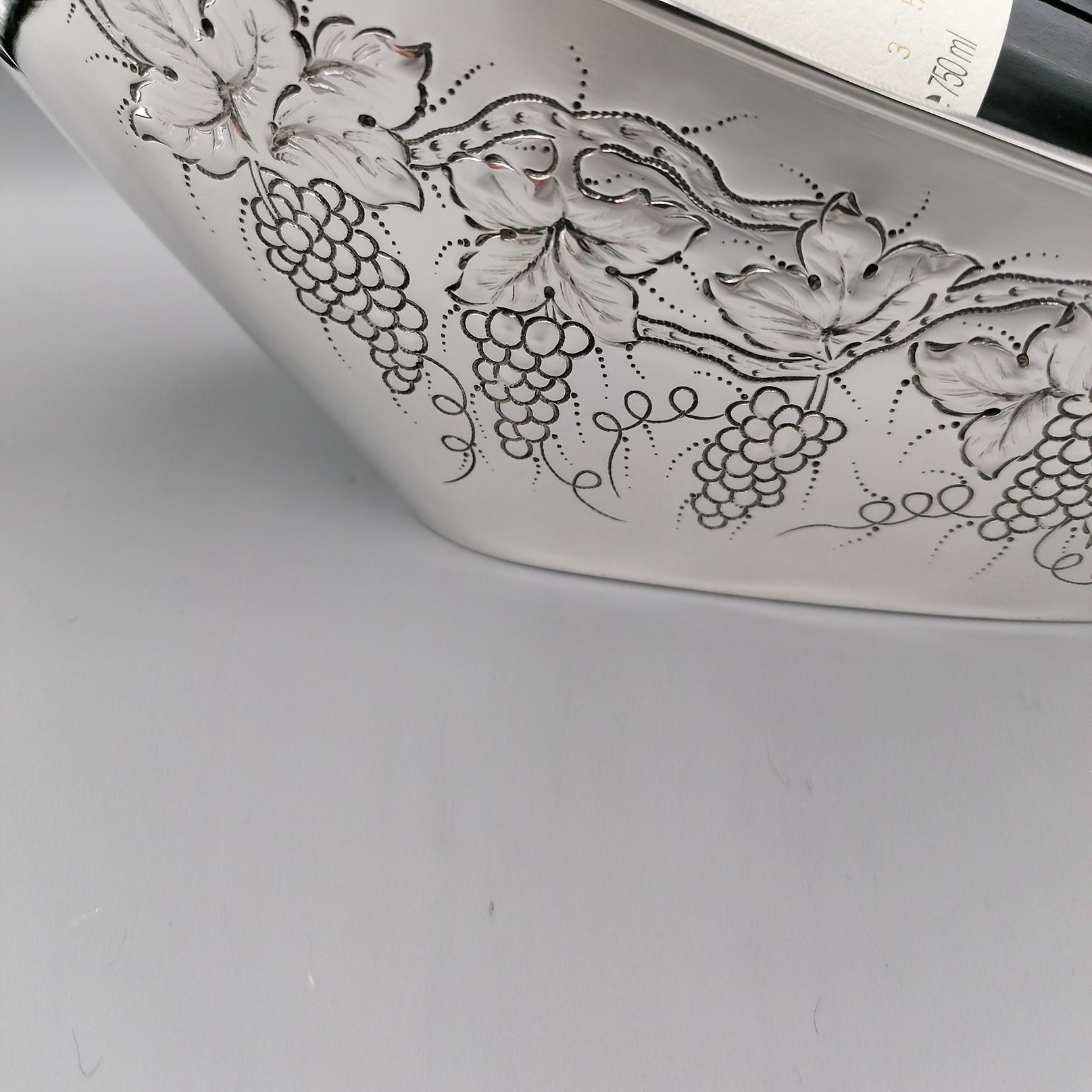 silver wine holder