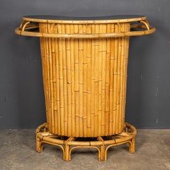 20th Century Italian Standing Bamboo Tiki Bar c.1960