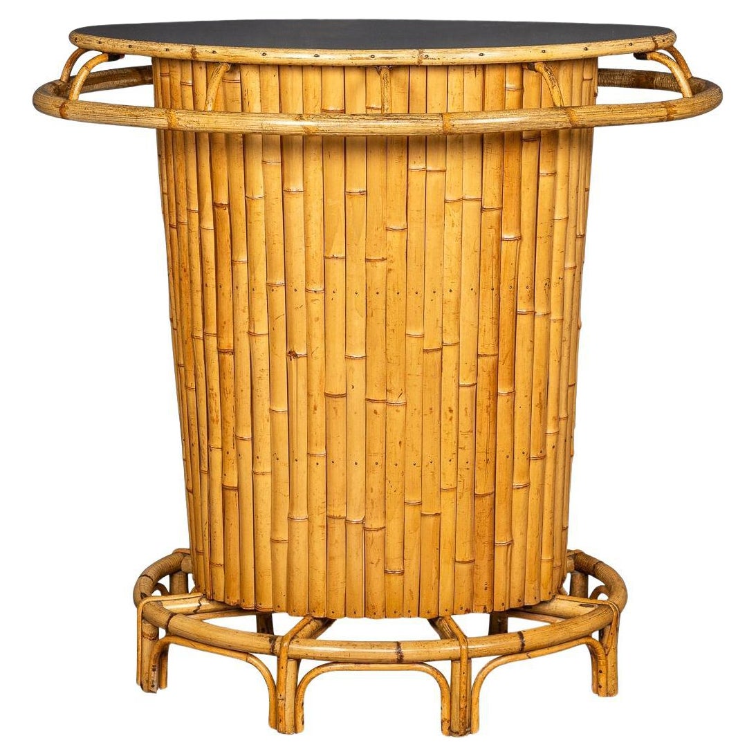 20th Century Italian Standing Bamboo Tiki Bar c.1960