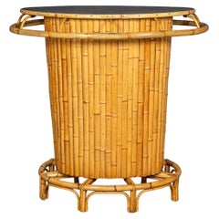 20th Century Italian Standing Bamboo Tiki Bar c.1960
