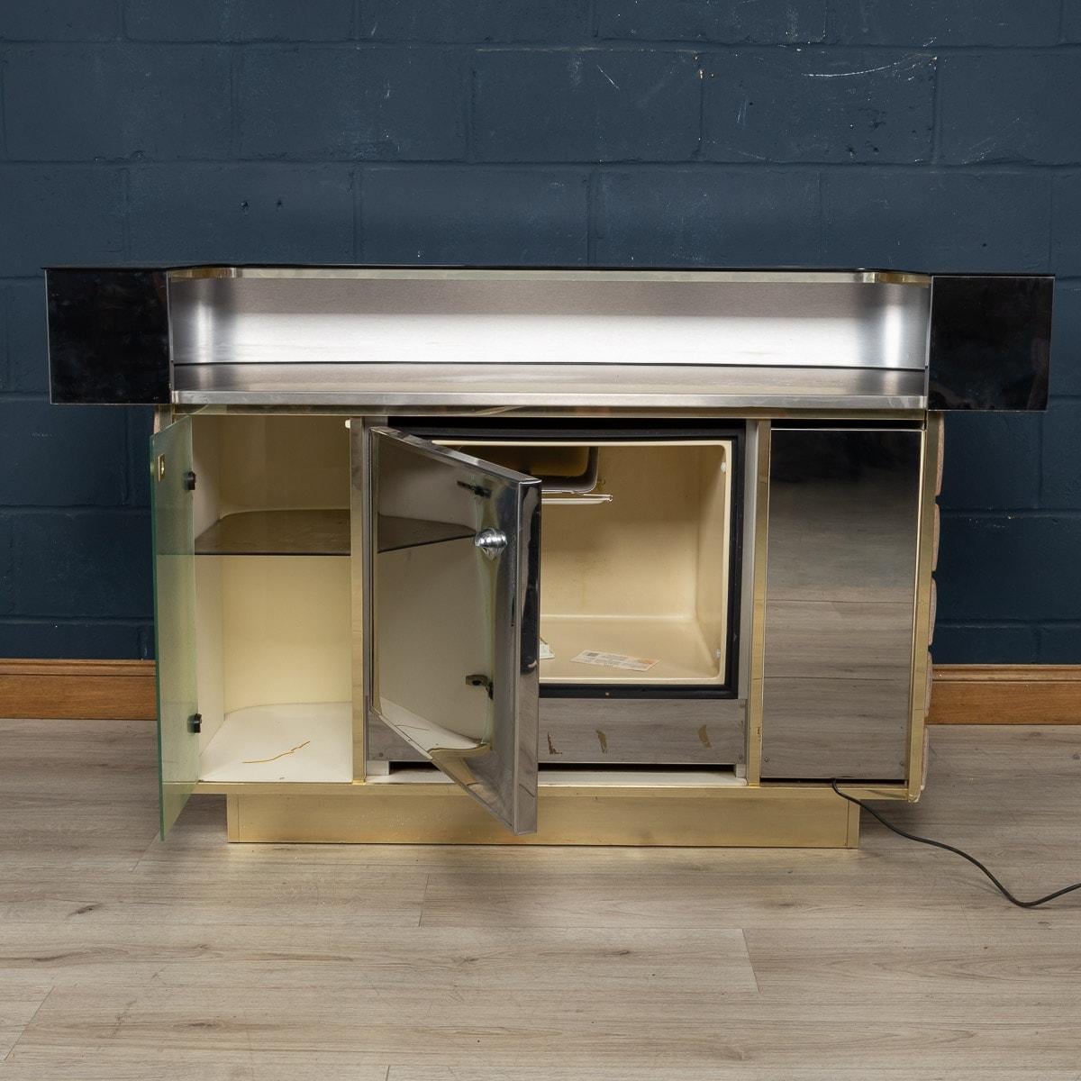 20th Century Italian Standing Dry Bar By Willy Rizzo, c.1970 7