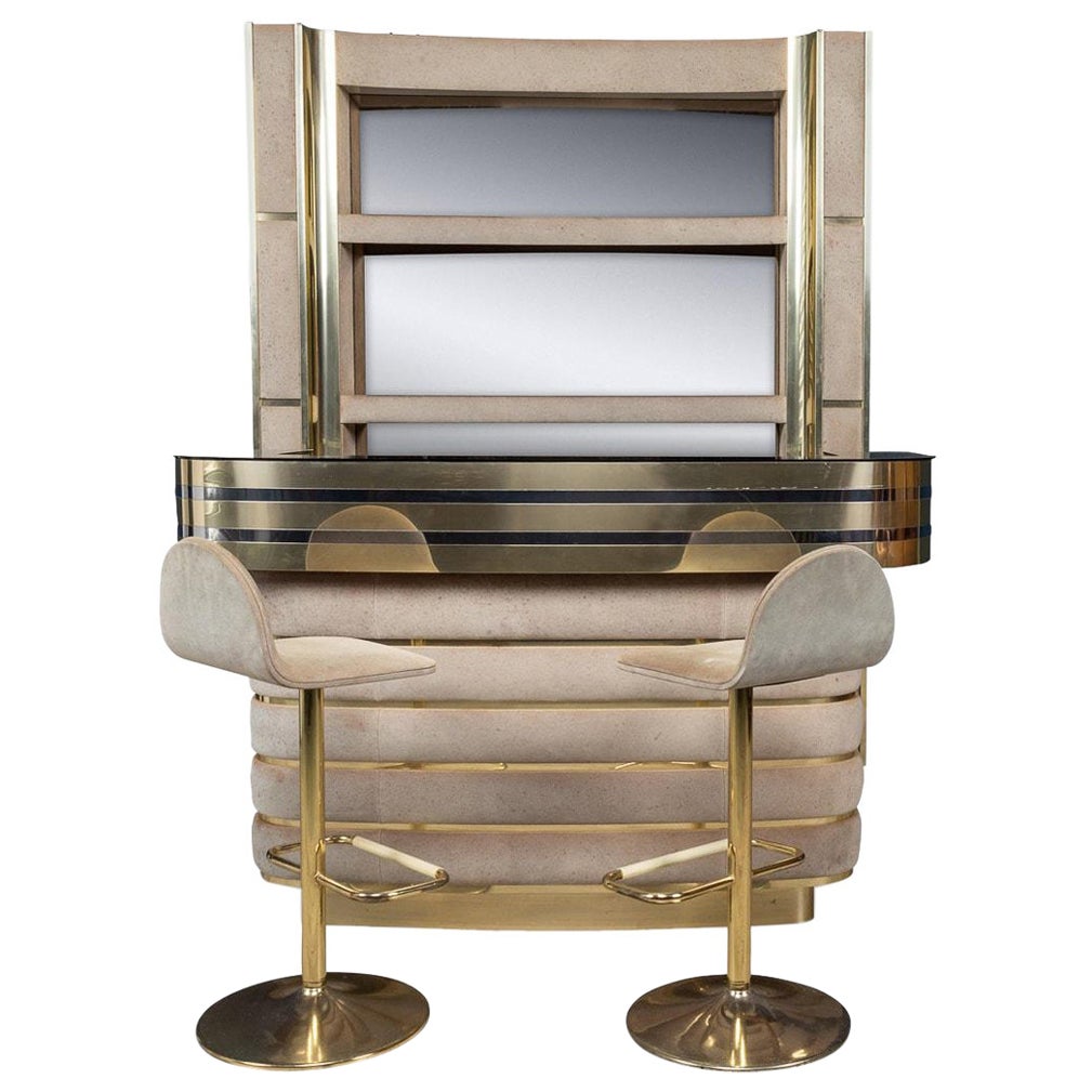 20th Century Italian Standing Dry Bar By Willy Rizzo, c.1970
