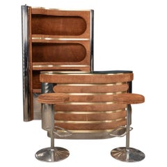 Used 20th Century Italian Standing Dry Bar By Willy Rizzo, c.1970