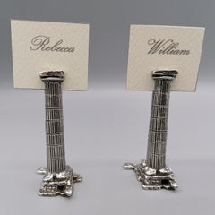 21st Century Italian Sterling Silver Twelve Place Cards for the Table