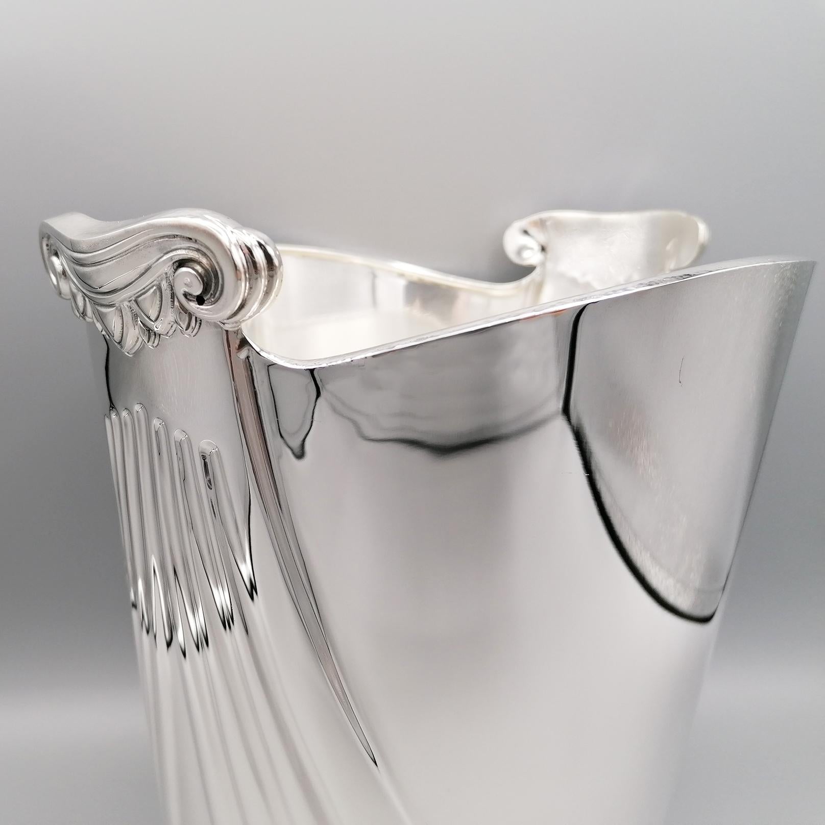 Late 20th Century 20th Century Italian Sterling Champagne and Ice Buckets Neoclassical Style
