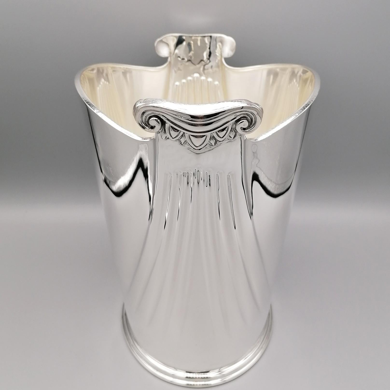 20th Century Italian Sterling Champagne and Ice Buckets Neoclassical Style 1