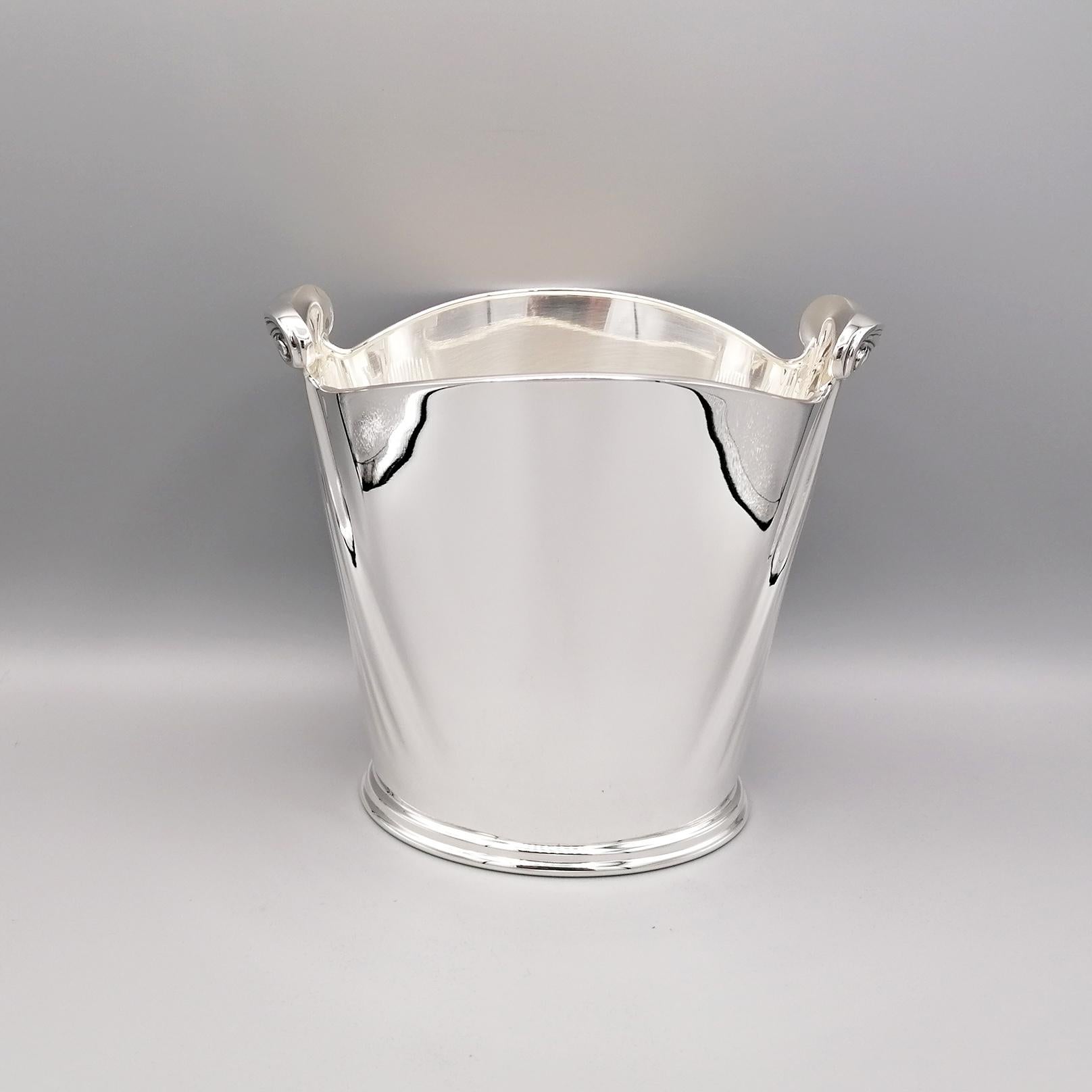 20th Century Italian Sterling Champagne and Ice Buckets Neoclassical Style 3