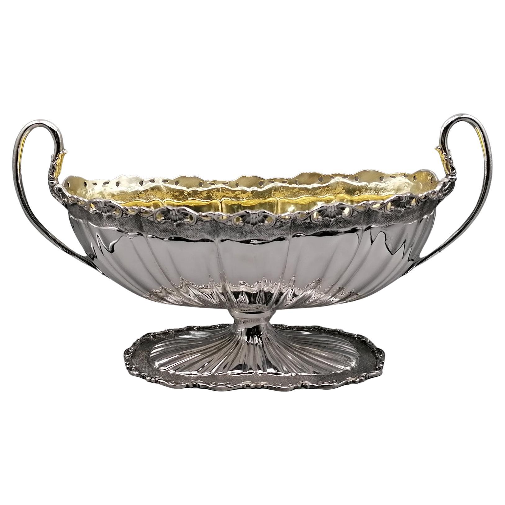 20th Century Italian Sterling Silver Baroque Jatte Centrepiece