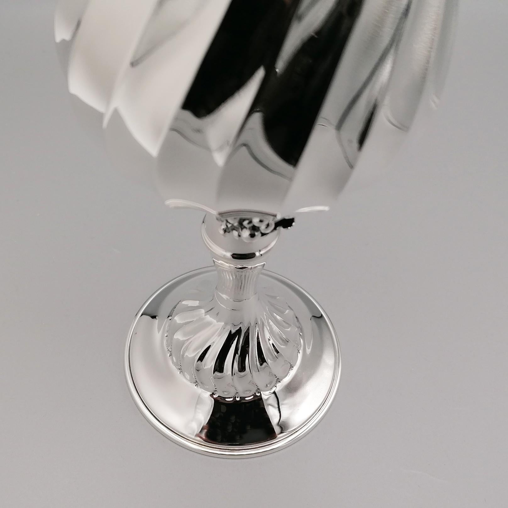 Vasos italianos de plata de ley del siglo XX en venta 2