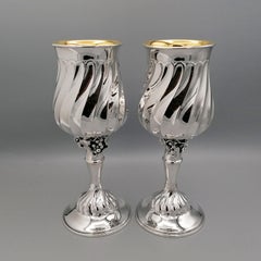 20th Century Italian Sterling Silver Beakers
