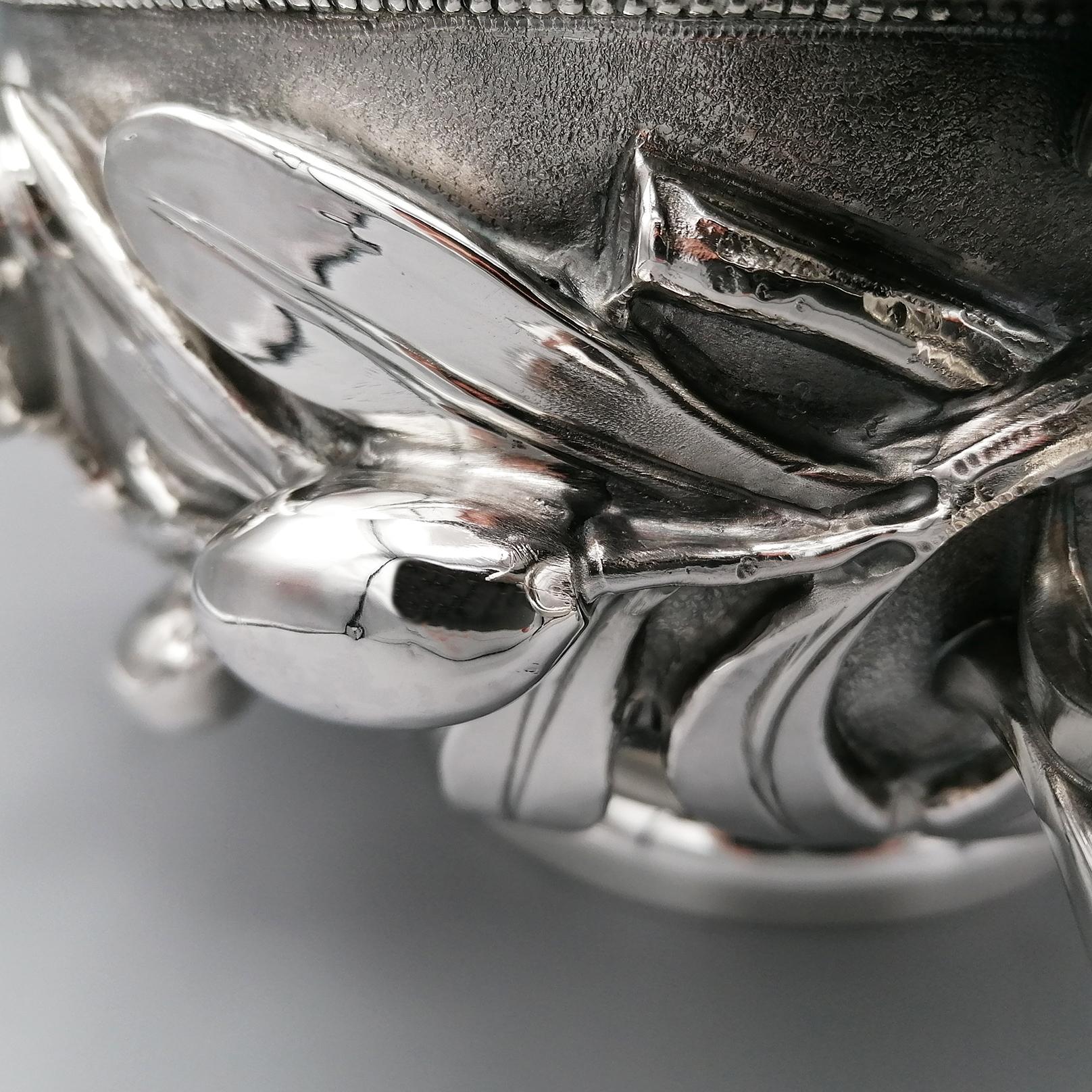 20th Century Italian Sterling Silver Bowl with Handles, Roman Replica 4
