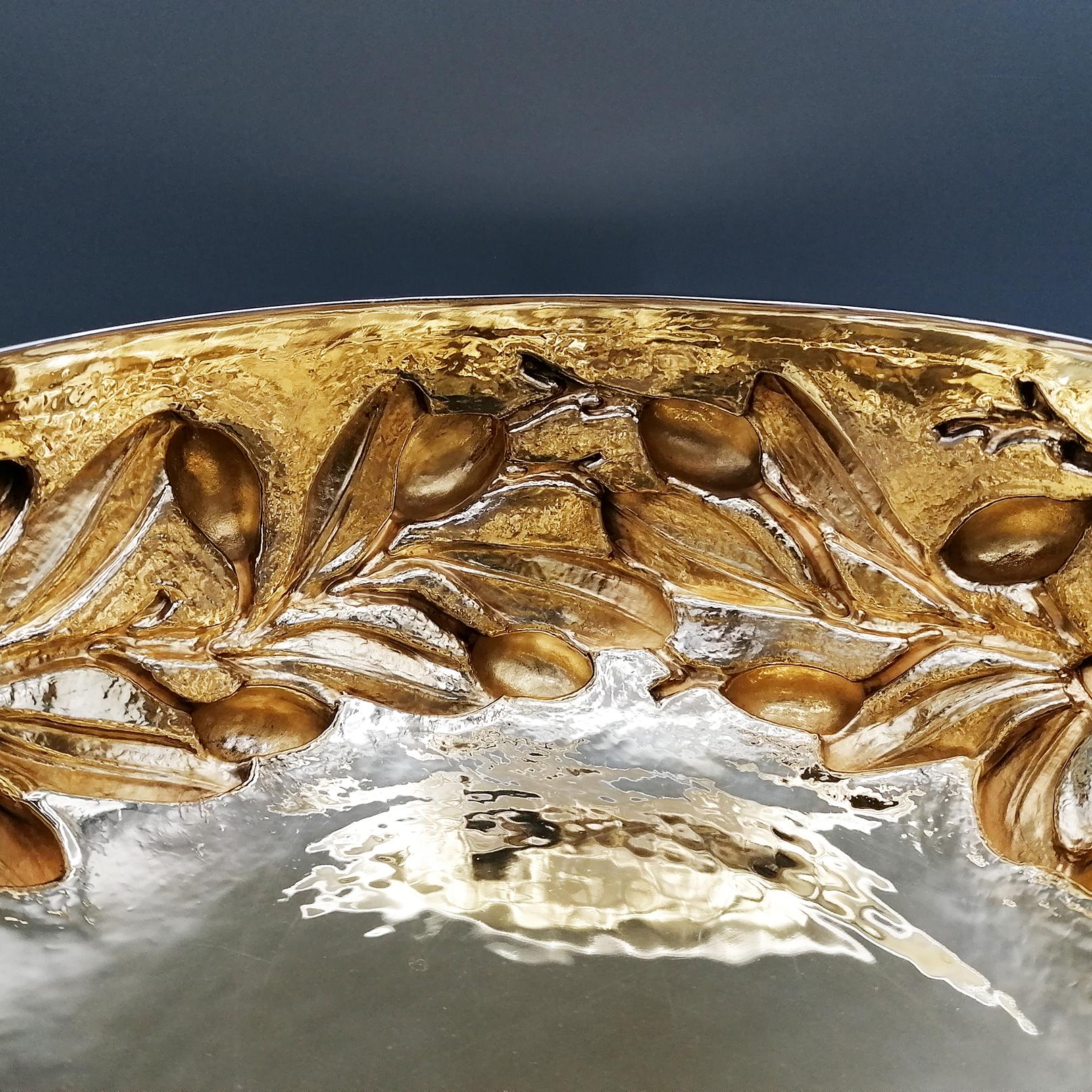 Late 20th Century 20th Century Italian Sterling Silver Bowl with Handles, Roman Replica For Sale