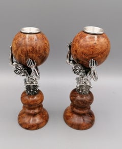 20th Century Italian Sterling Silver Caldlesticks