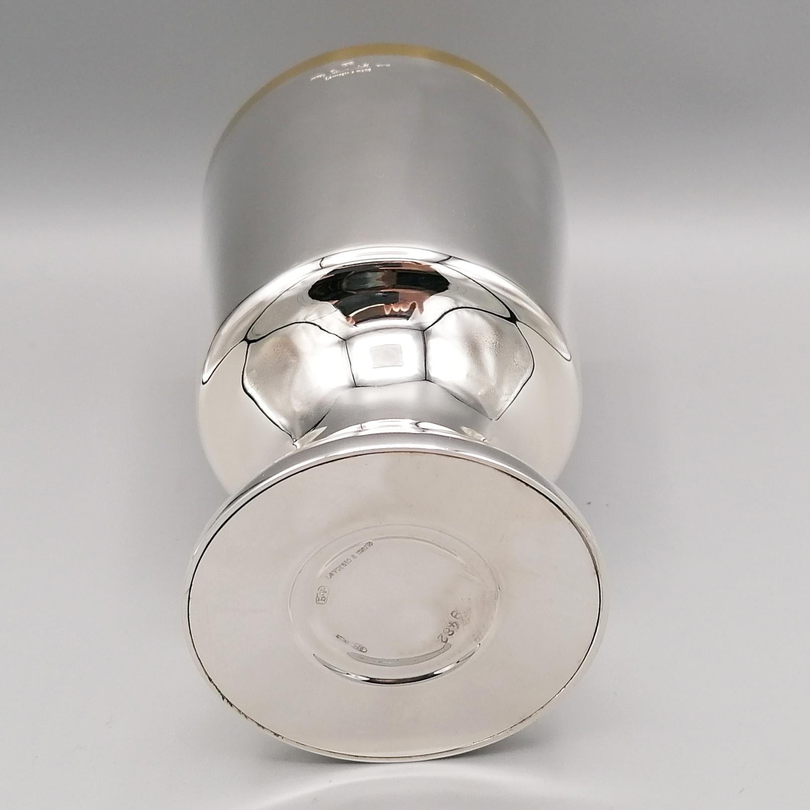 Late 20th Century 20th Century Italian Sterling Silver Chalice