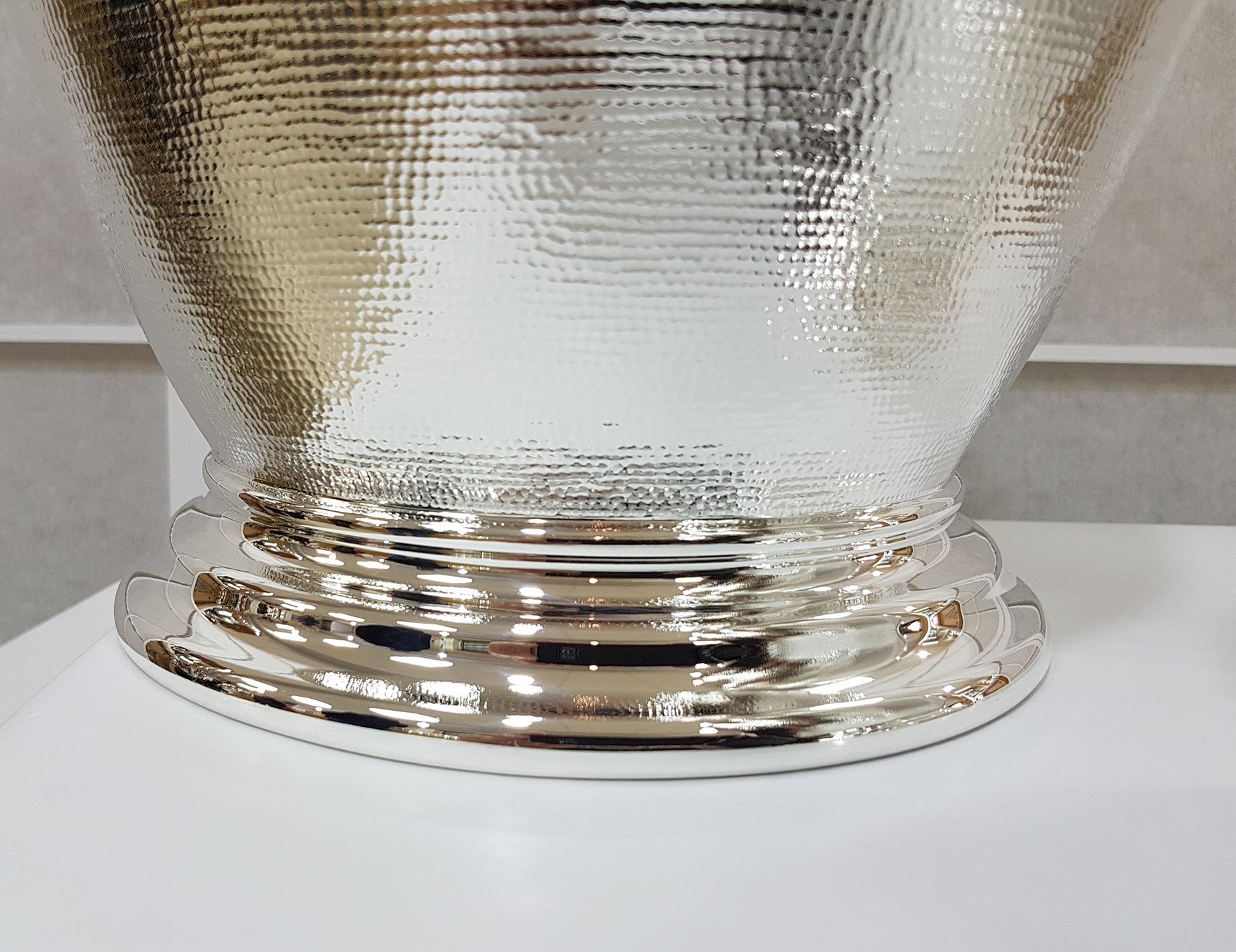 Other 20th Century Italian Sterling Silver Champagne and Ice Bucket For Sale