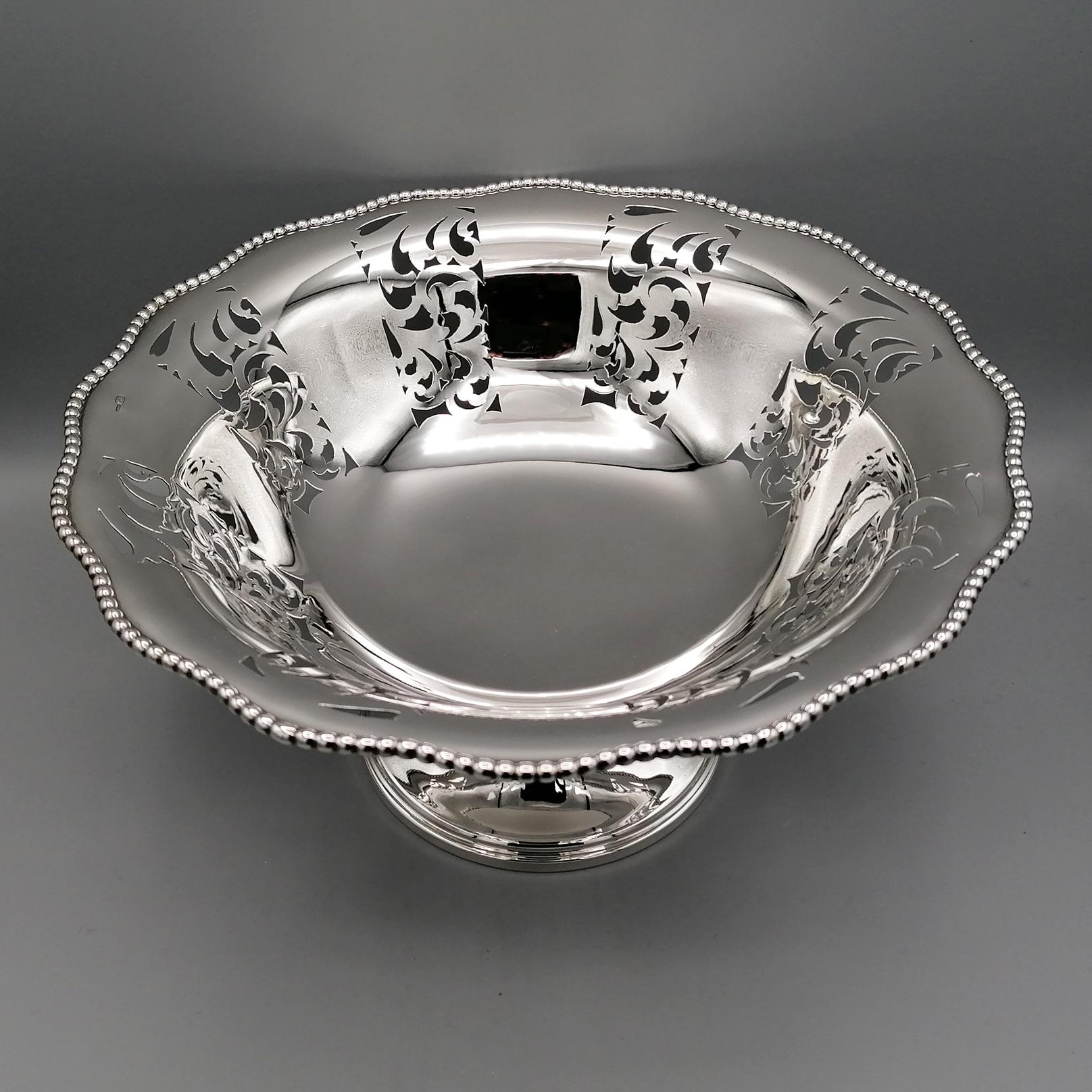 Late 20th Century 20th Century Italian Sterling Silver Comport For Sale
