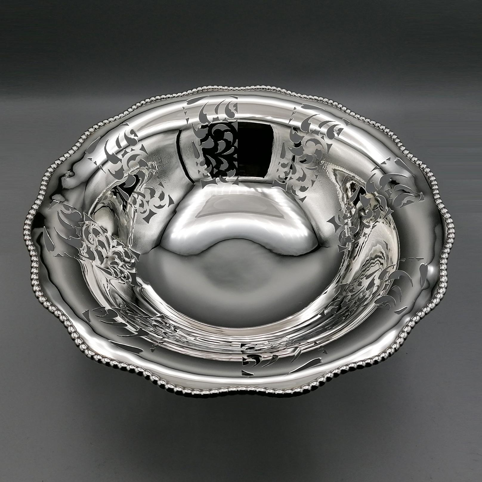 20th Century Italian Sterling Silver Comport For Sale 1