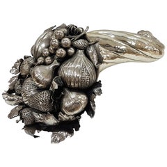 20th Century Italian Sterling Silver Cornucopia