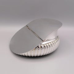 Boîte décorative italienne du 20ème siècle en argent sterling