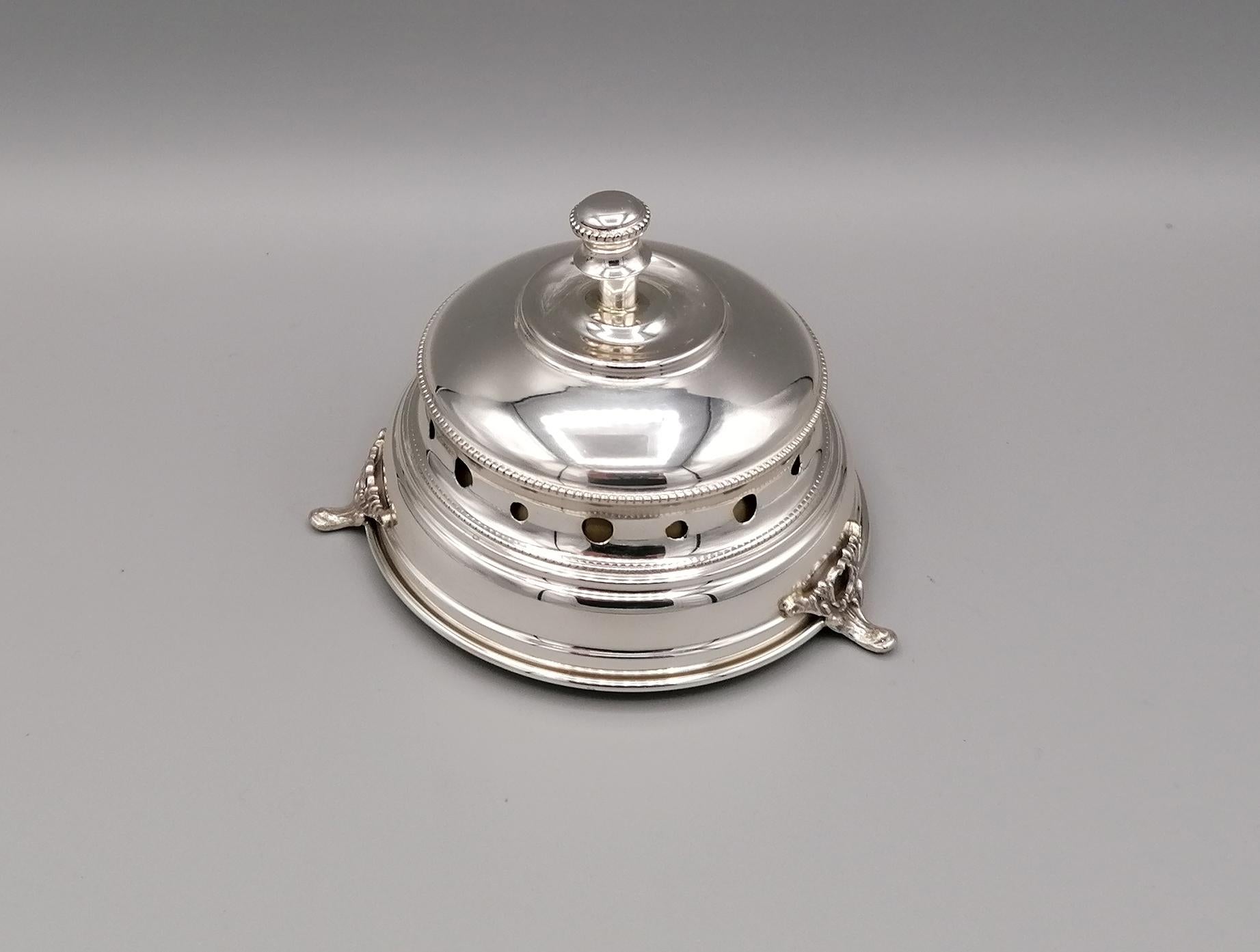 Other 20th Century Italian Sterling Silver Desk Bell For Sale