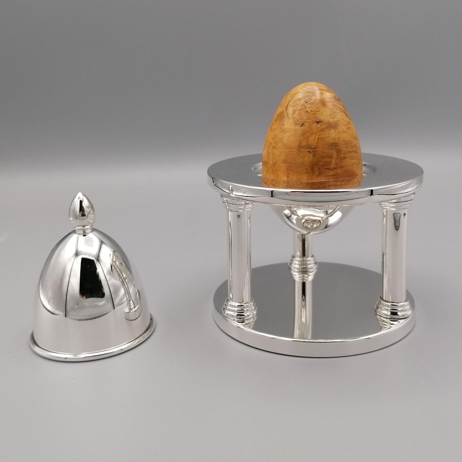 20th Century Italian Sterling Silver Egg Cup For Sale 1