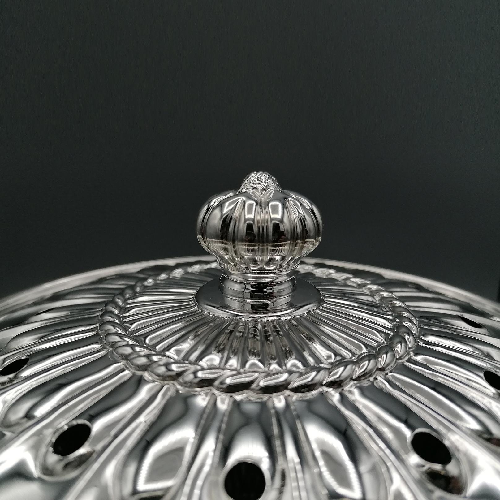 20th Century Italian Sterling Silver Essence Holder Box For Sale 1