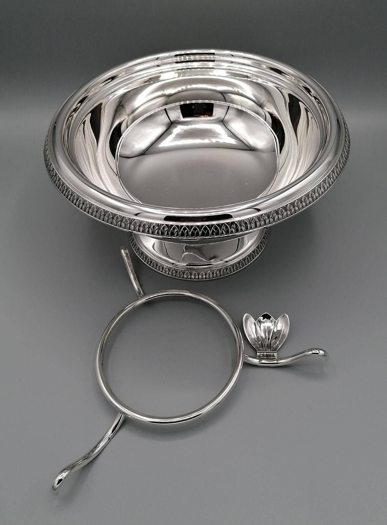 Contemporary 21st Century Italian Sterling Silver Gianmaria Buccellati Caviar Bowl For Sale