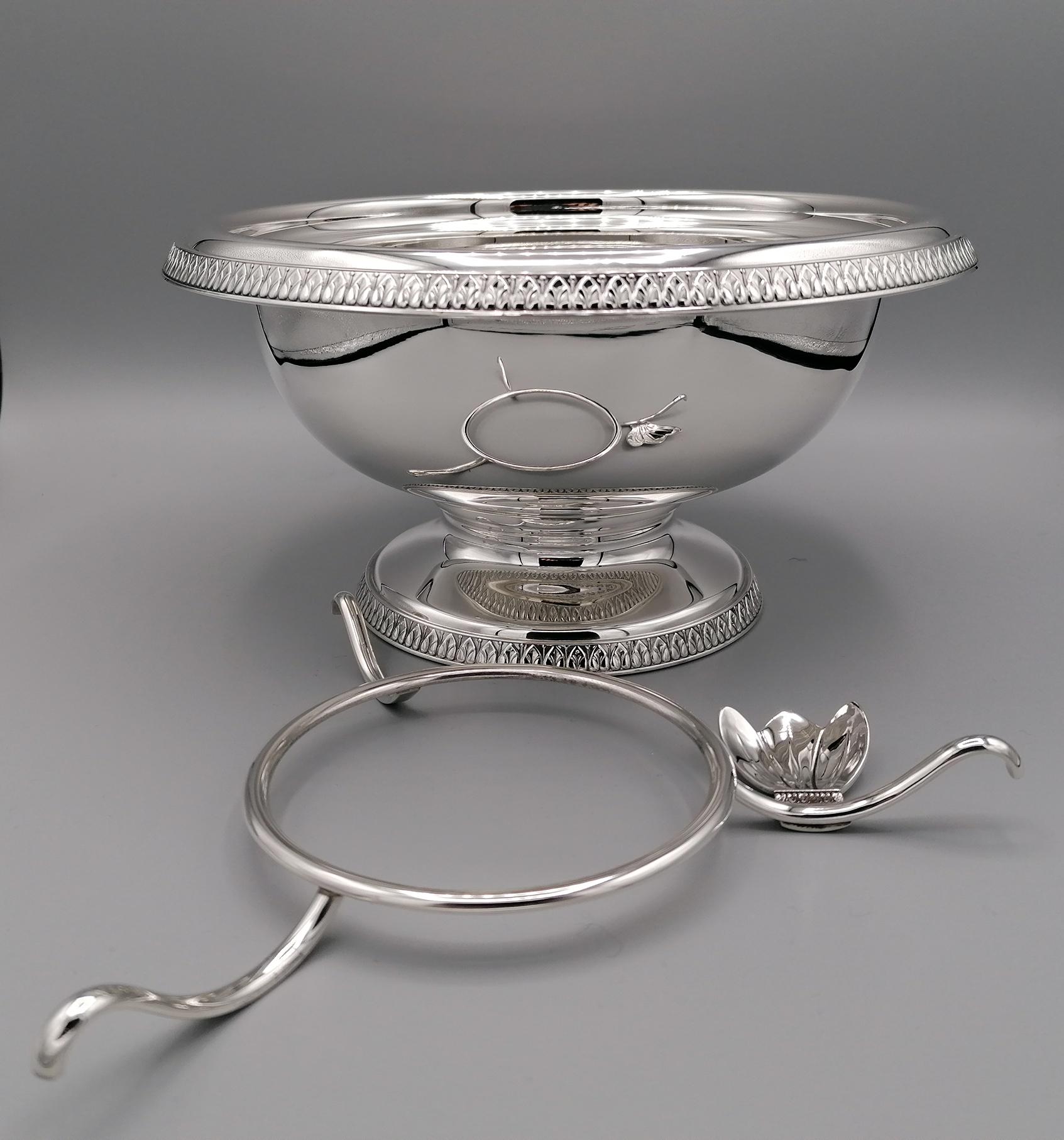 21st Century Italian Sterling Silver Gianmaria Buccellati Caviar Bowl For Sale 1