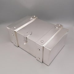 Italienischer Schmuckkästchen aus Sterlingsilber des 20. Jahrhunderts mit Scharnierverschluss