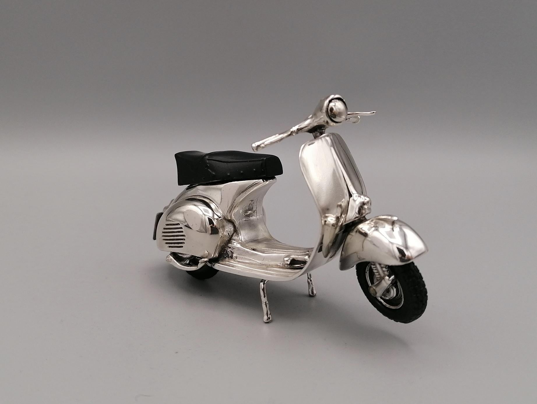 Other 20th Century Italian Sterling Silver Miniature of Vespa Piaggio GS150