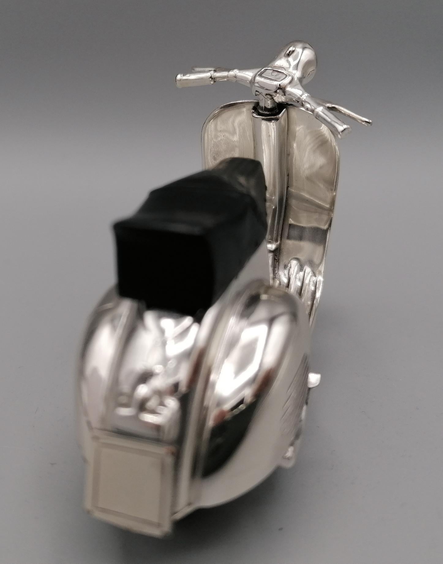 20th Century Italian Sterling Silver Miniature of Vespa Piaggio GS150 1