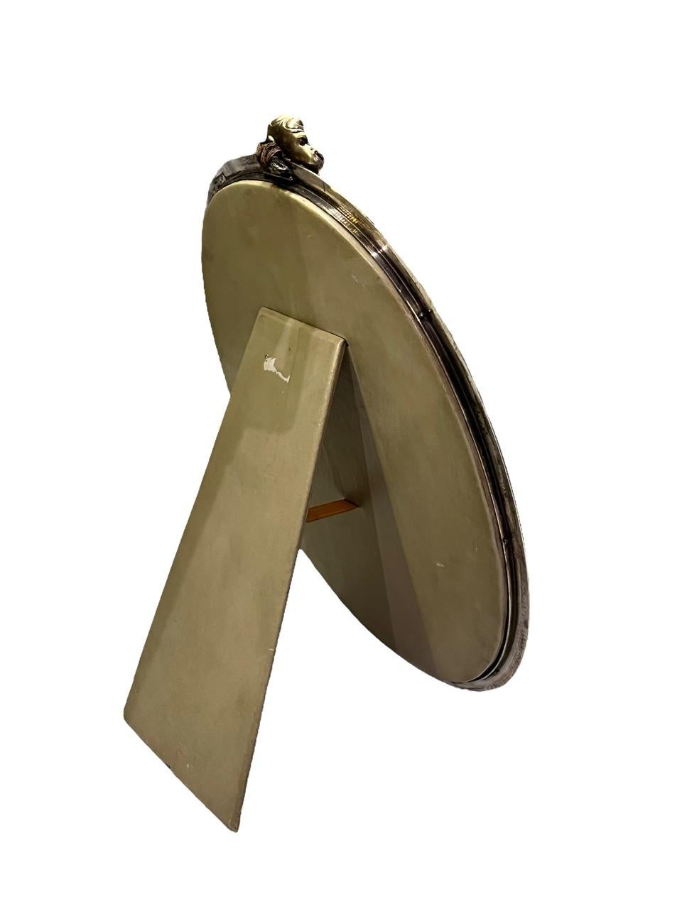 Mario Buccellati Specchio ovale in argento 925 del XX secolo in vendita 7